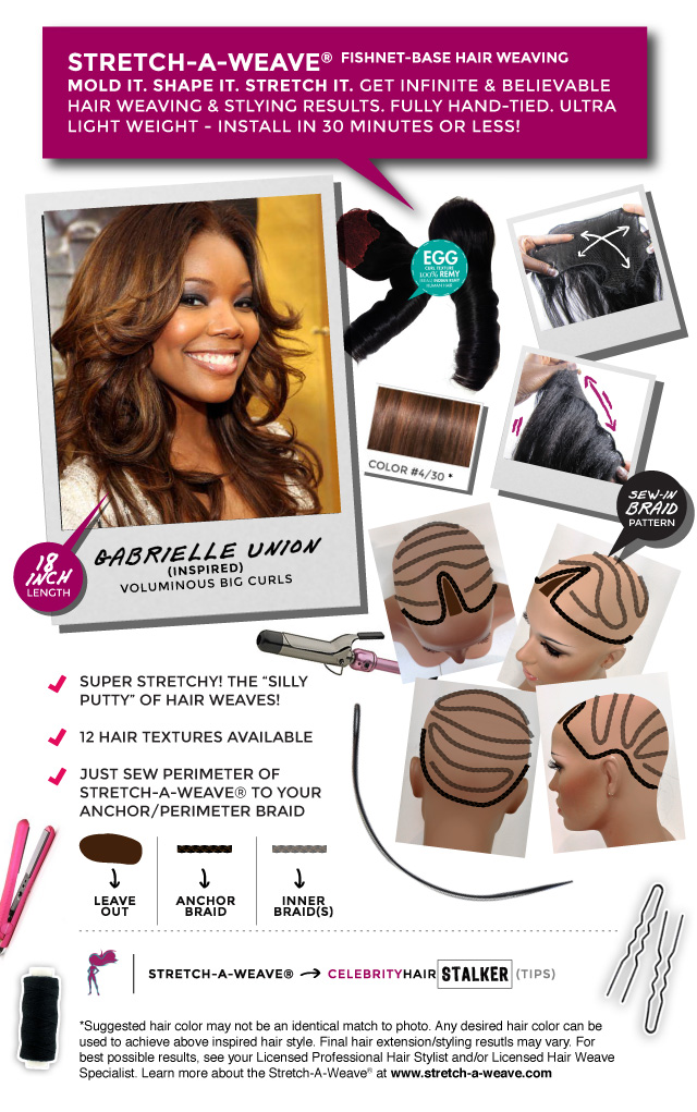 Celebrity Hair Stalker Tip #3 (Gabrielle Union) – Stretch-A-Weave®